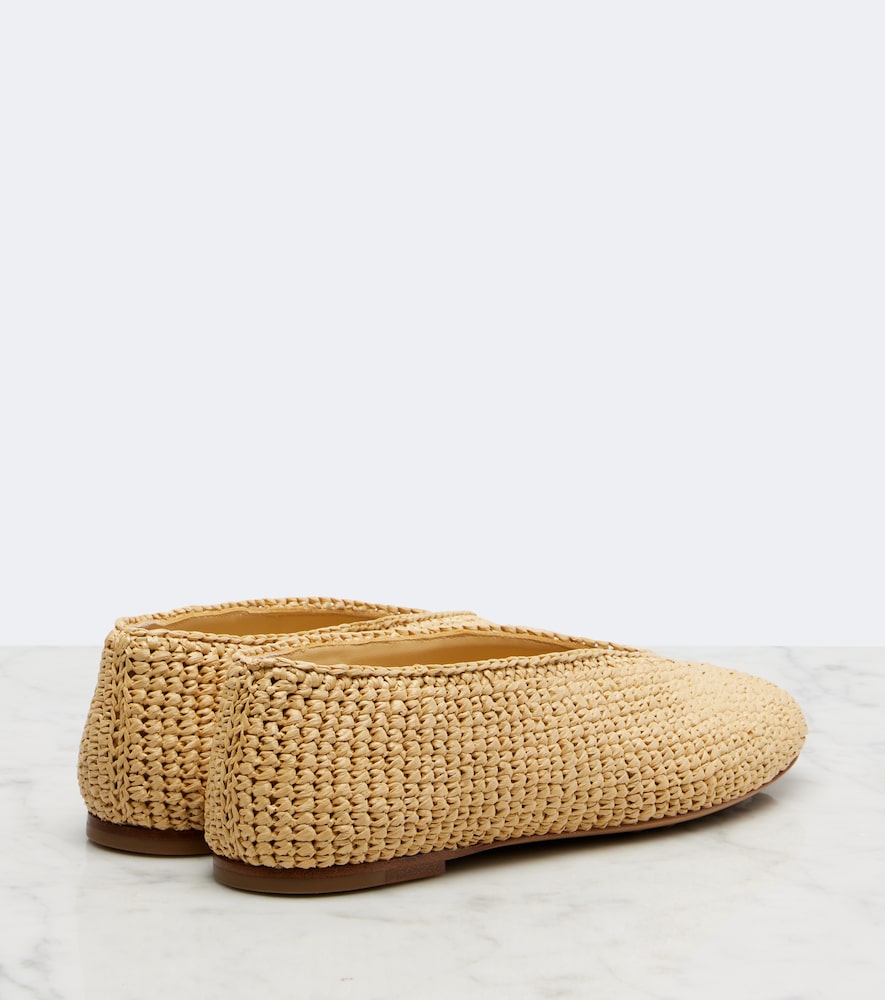 Rosa Raffia Ballet Flats