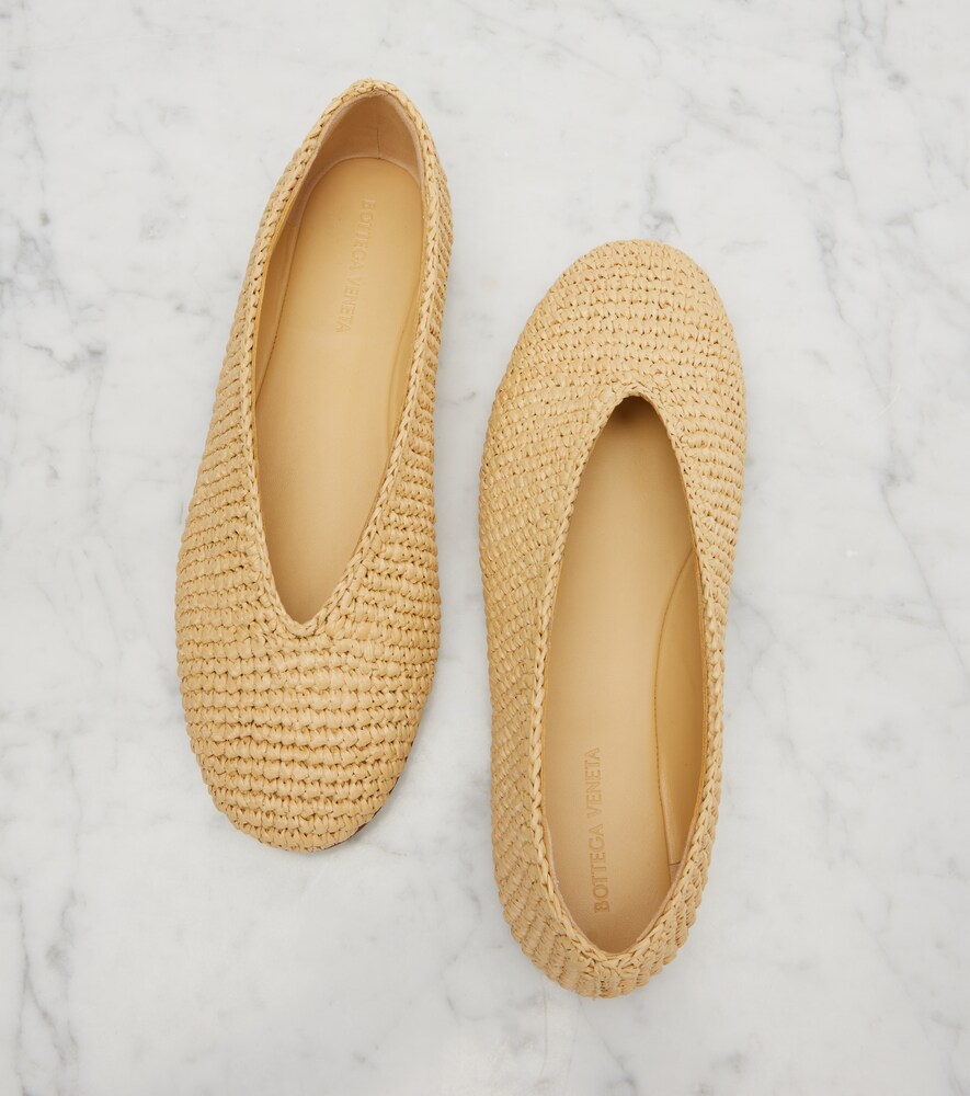 Rosa Raffia Ballet Flats