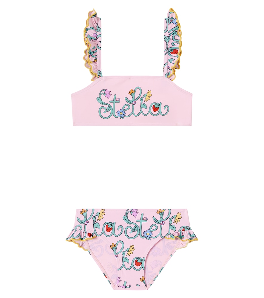 Stella McCartney Kids Logo ruffled bikini　ステラ マッカートニー キッズ ロゴ フリル ビキニ Stella