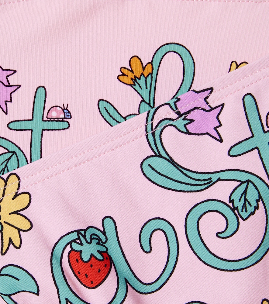  Stella Mccartney Kids Stella Mccartney Kids Logo Ruffled Bikini 