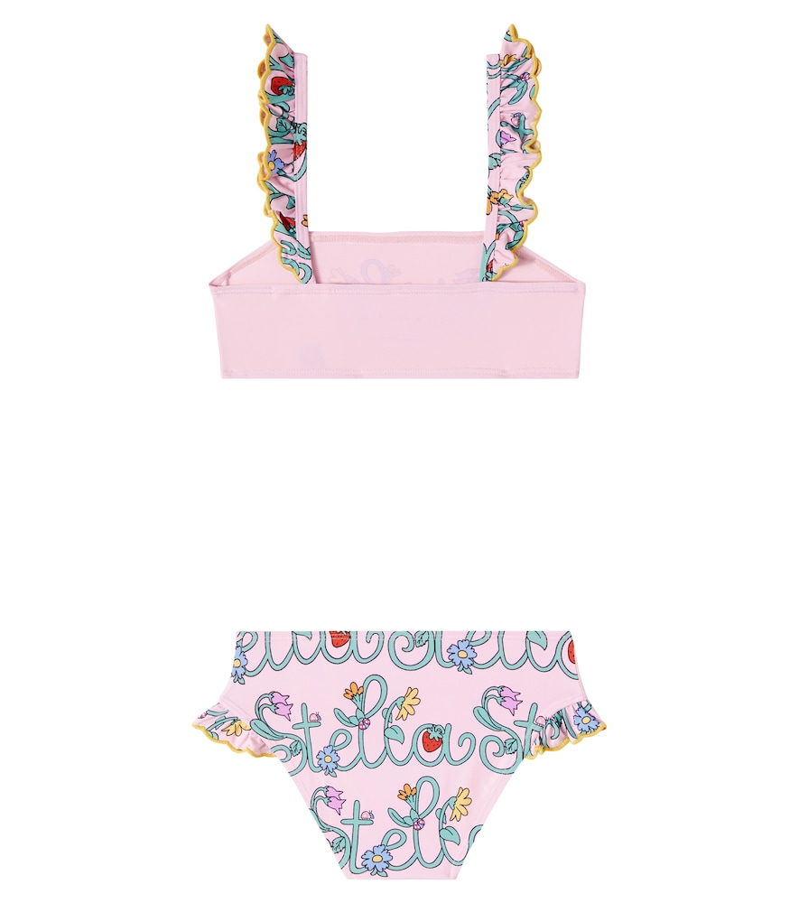  Stella Mccartney Kids Stella Mccartney Kids Logo Ruffled Bikini 