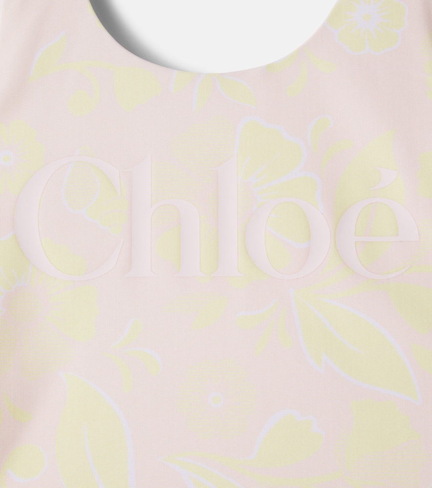  Chloe Kids Chloã© Kids Logo Floral Swimsuit 