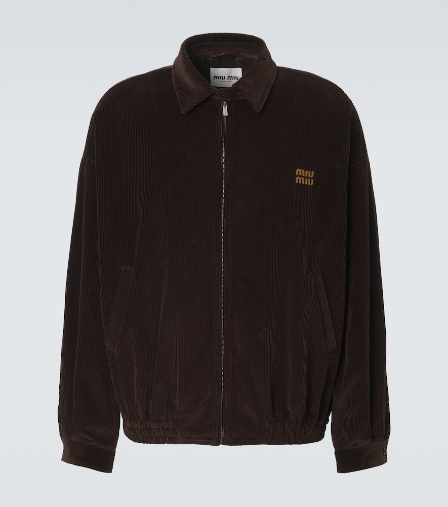Miu Miu Cotton corduroy blouson jacket
