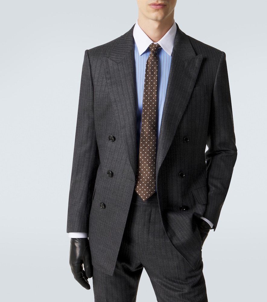 Polka-Dot Silk Tie