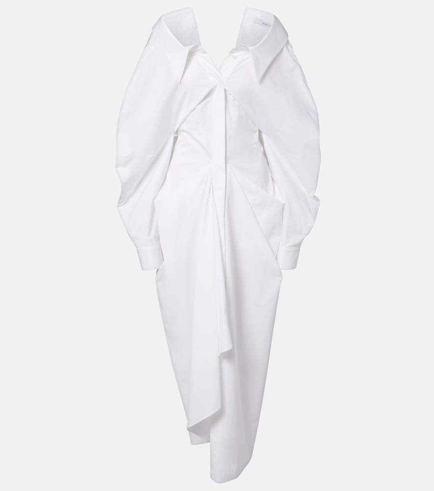 Givenchy Draped cotton poplin shirt dress