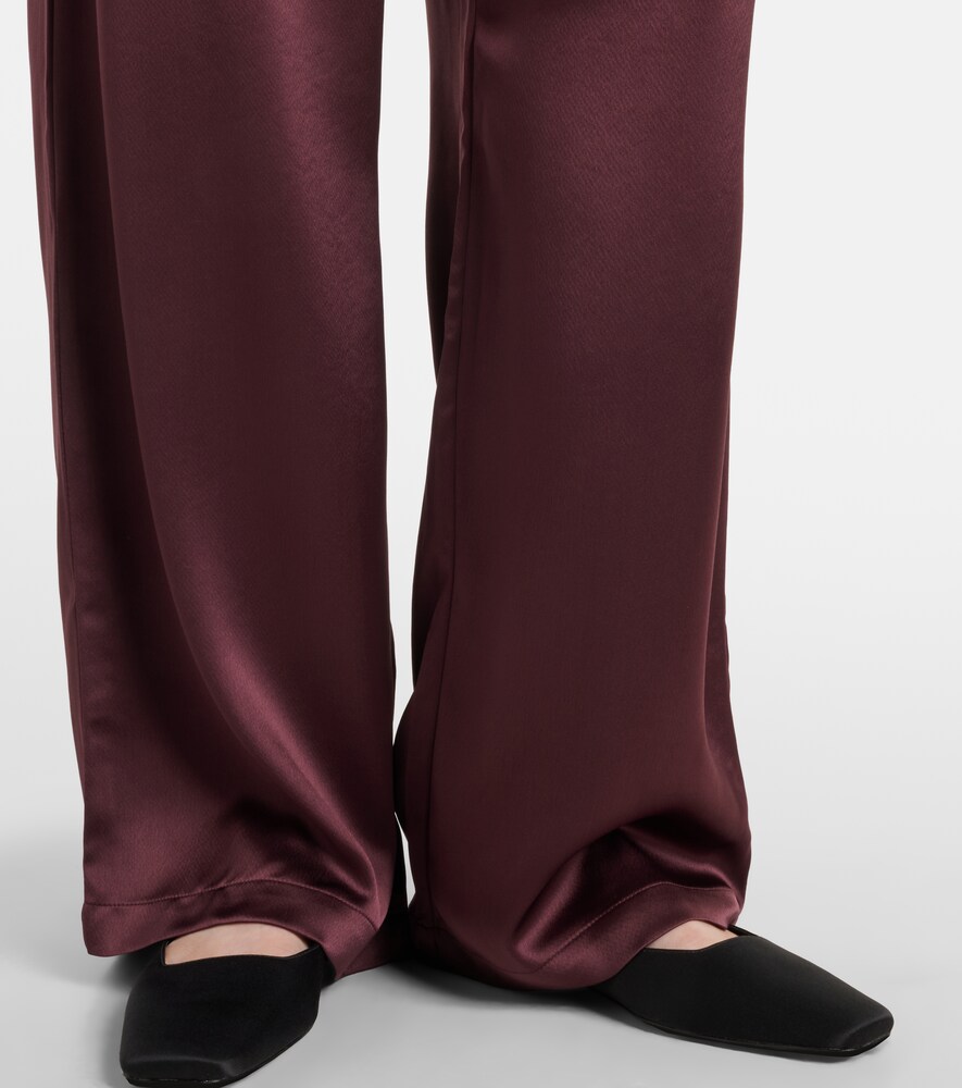 Leset Leset Barb Satin Wide-leg Pants 