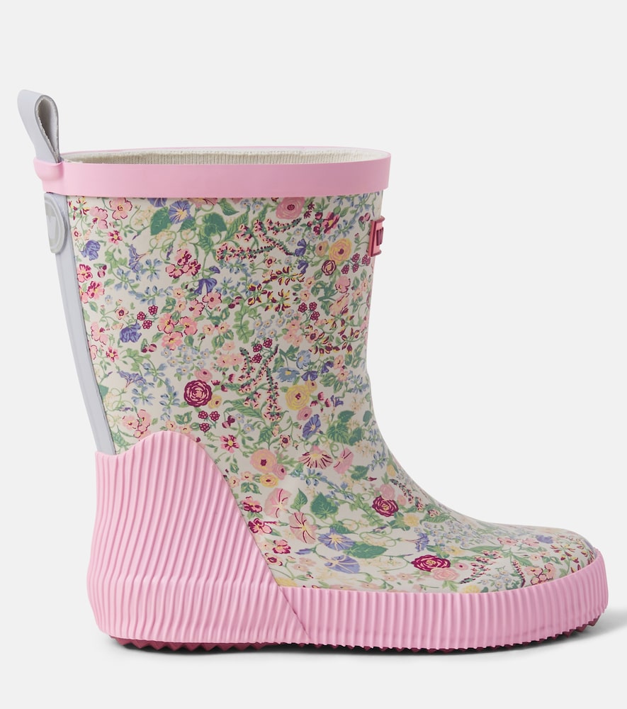  Wheat Wheat Welly Floral Rain Boots 
