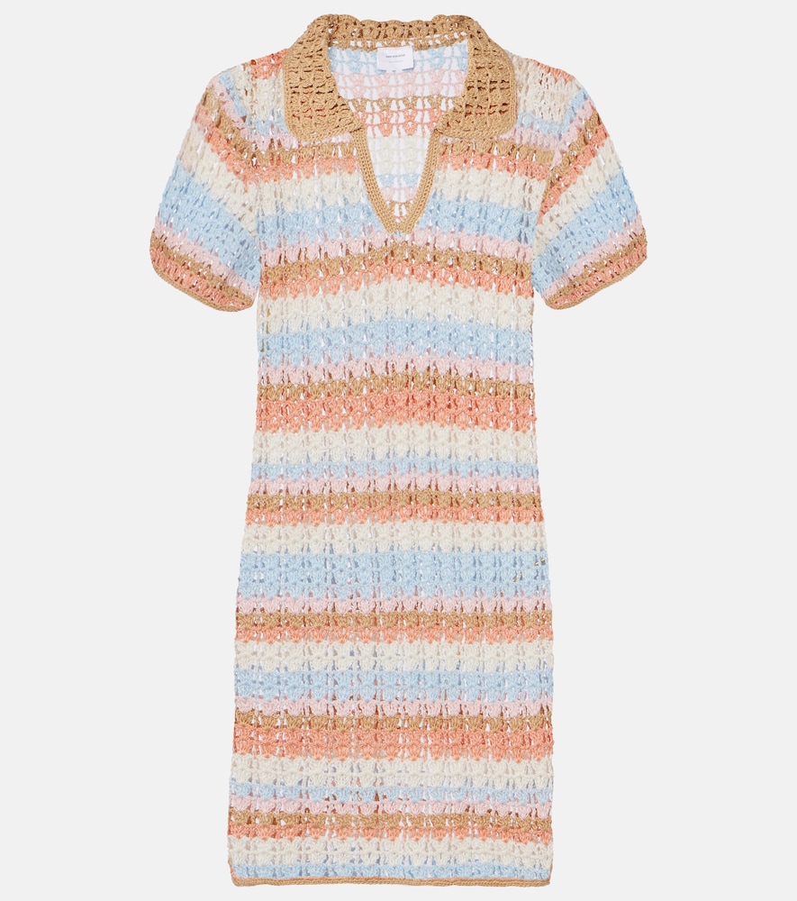 Polokleid aus Häkelstrick