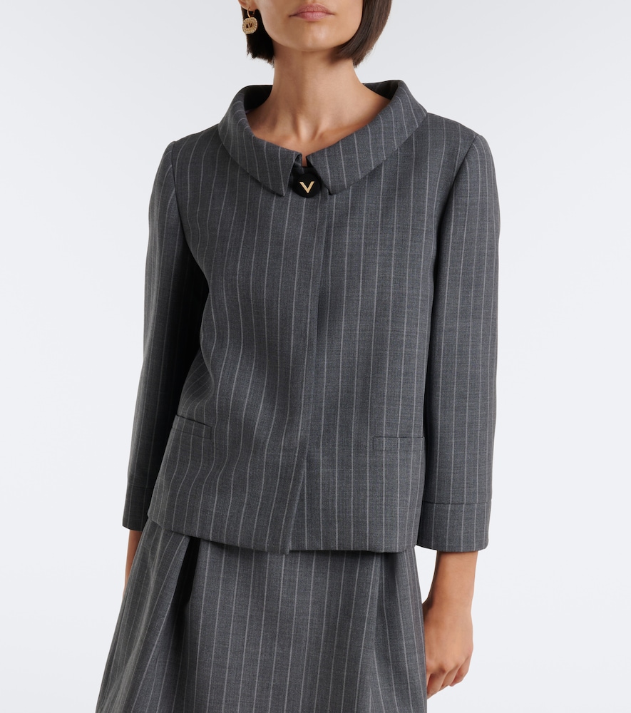 Garavani Pinstripe Virgin Jacket