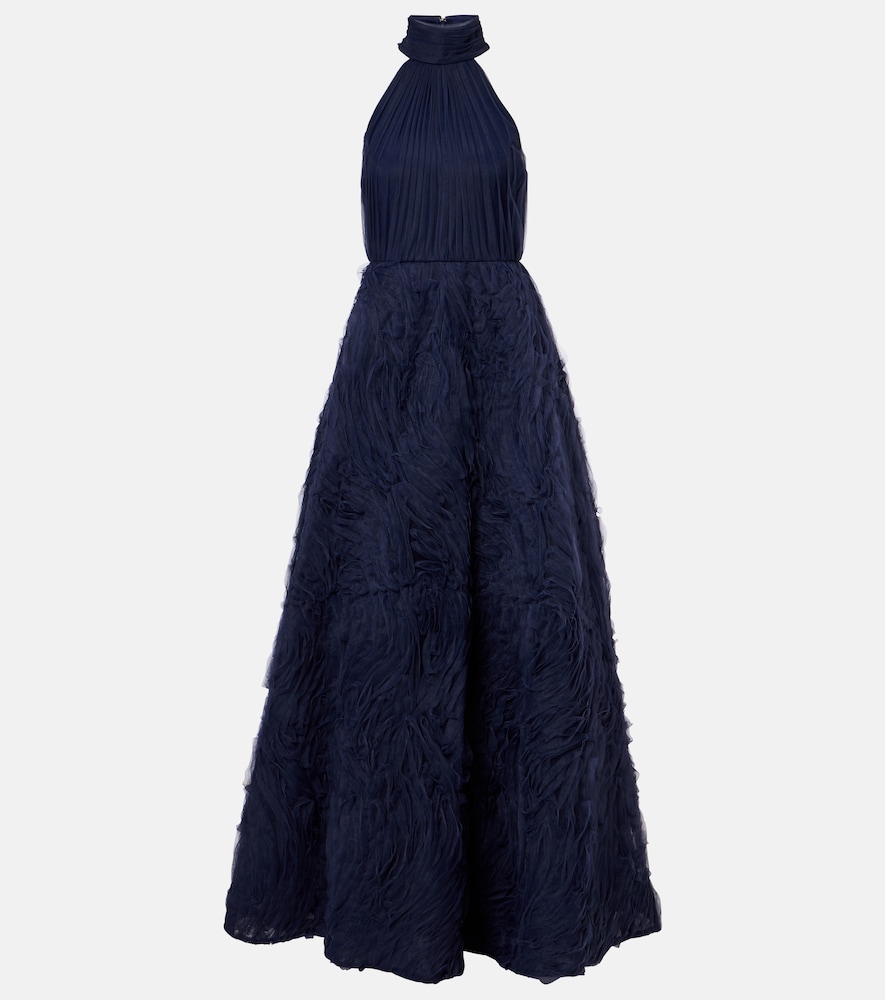 Rebecca Vallance Jasmine pleated tulle gown