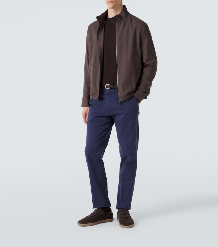 Cotton Straight Pants