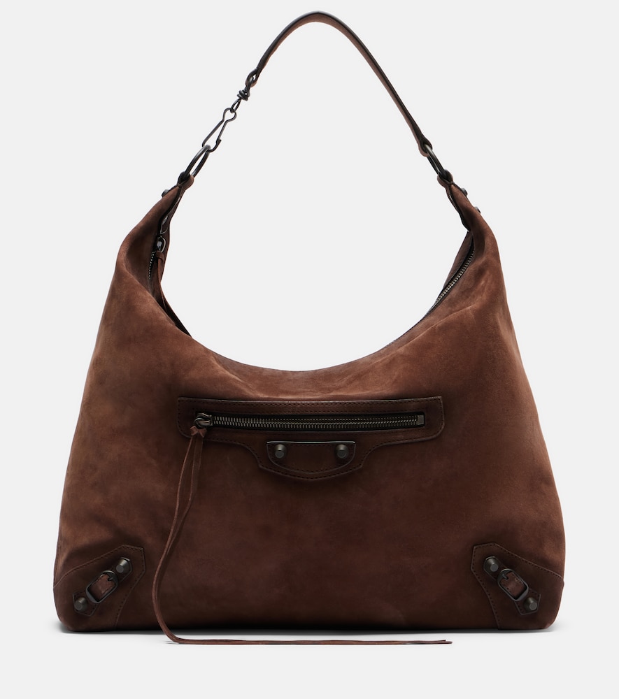 Tote Bag Le City Medium aus Veloursleder