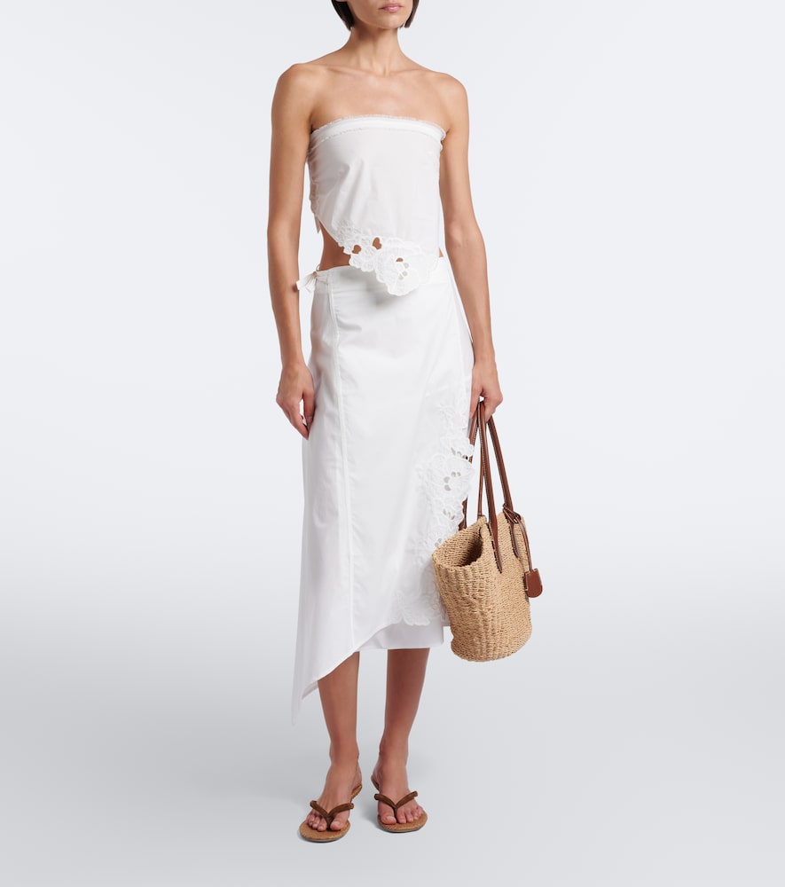 SIR Klara asymmetric cotton midi skirt | Thumbnail 2