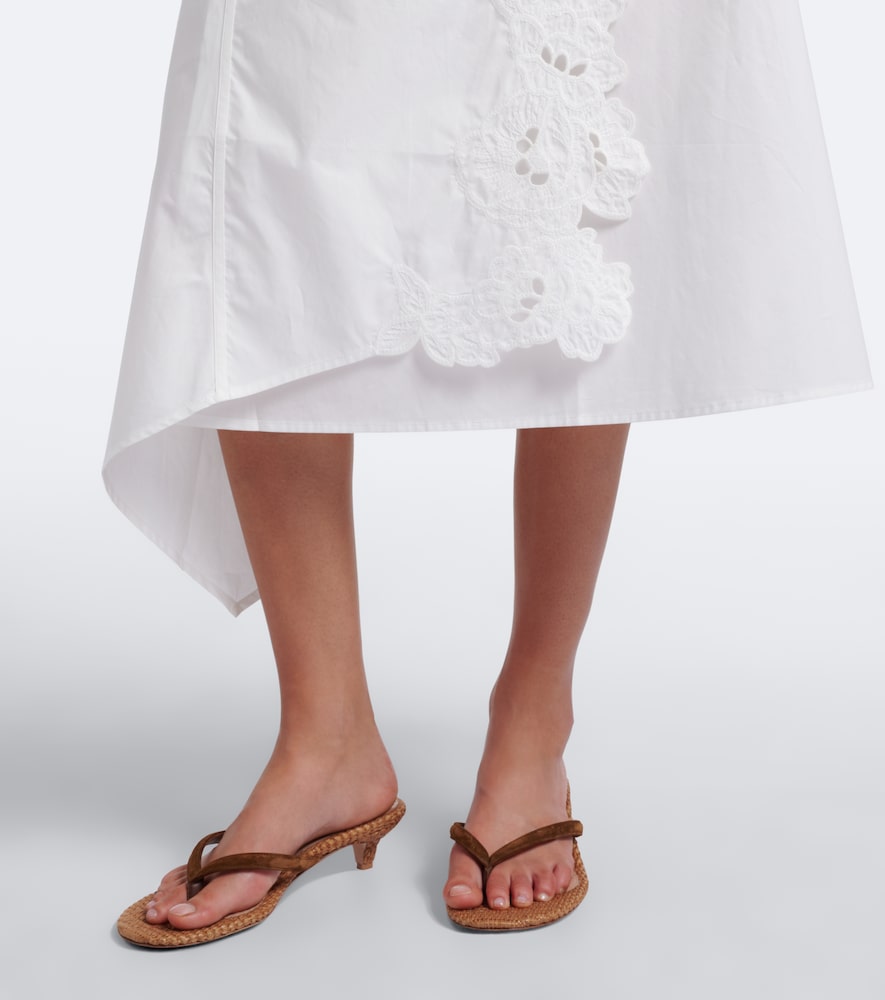 SIR Klara asymmetric cotton midi skirt | Thumbnail 5
