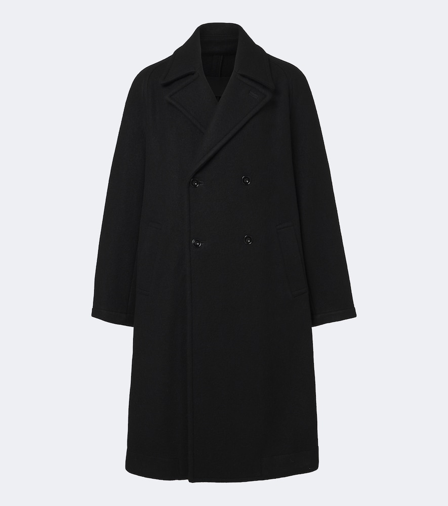 Double-Breasted Wool And Alpaca Coat