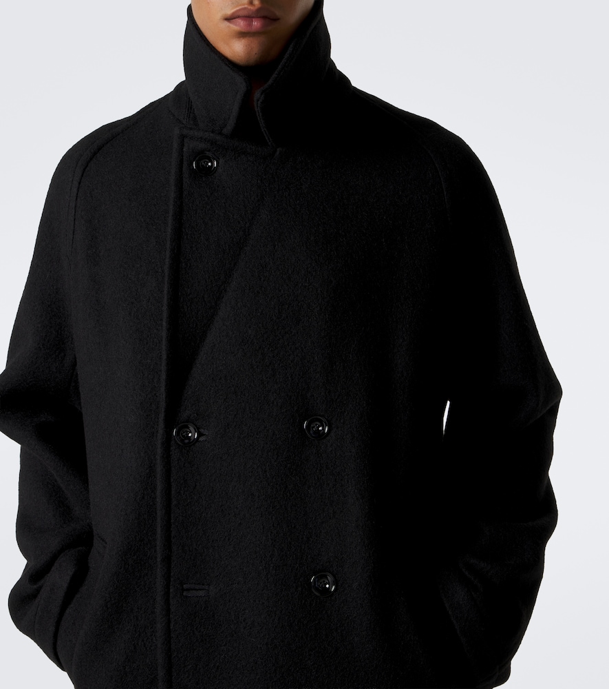 Double-Breasted Wool And Alpaca Coat