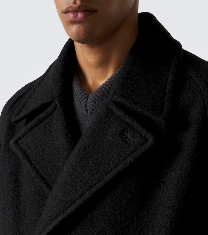 Double-Breasted Wool And Alpaca Coat