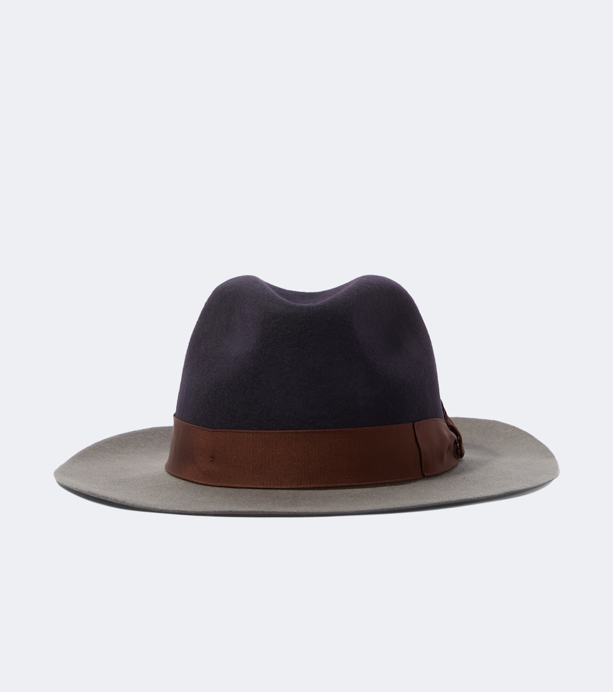 Borsalino Scott Wool Fedora In Blue