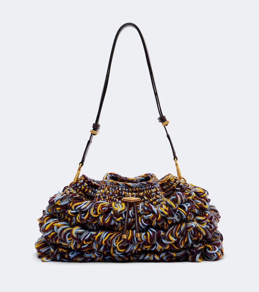 Schultertasche Cinch Medium aus Strick