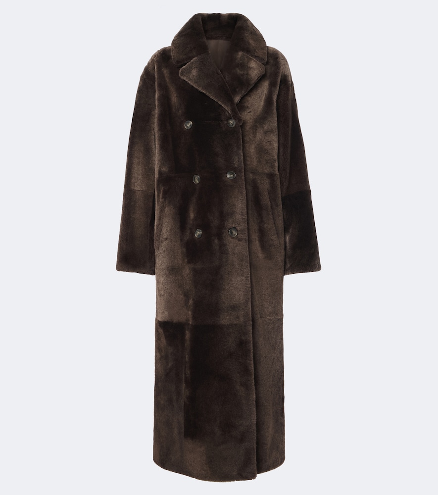Cappotto in shearling doppiopetto