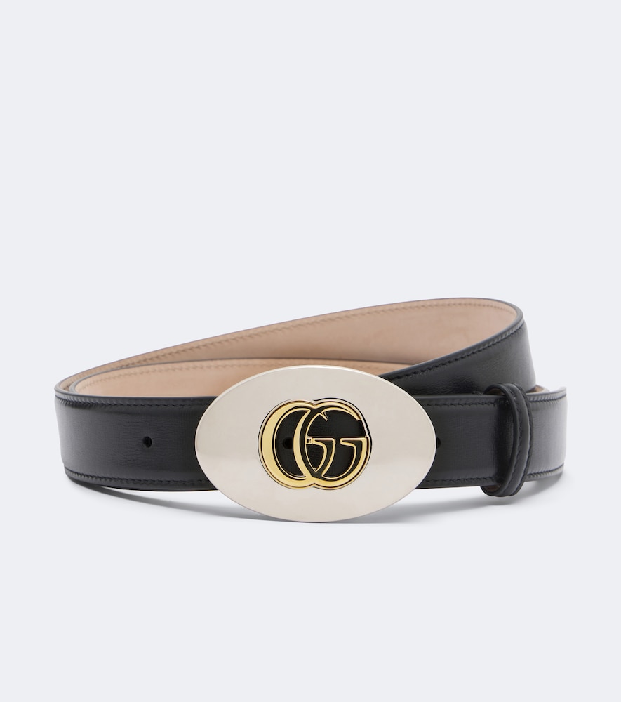 Cintura Double G in pelle