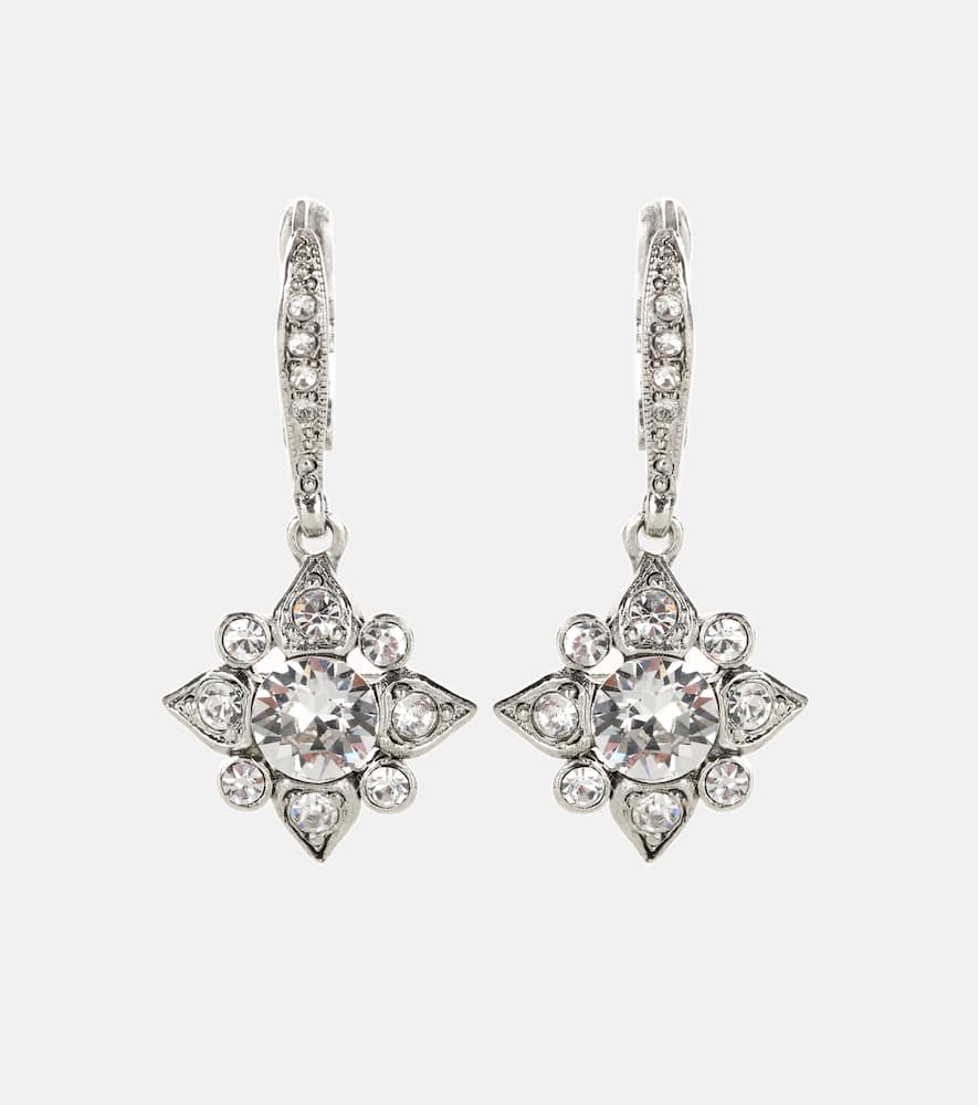 Oscar de la Renta Crystal-embellished earrings