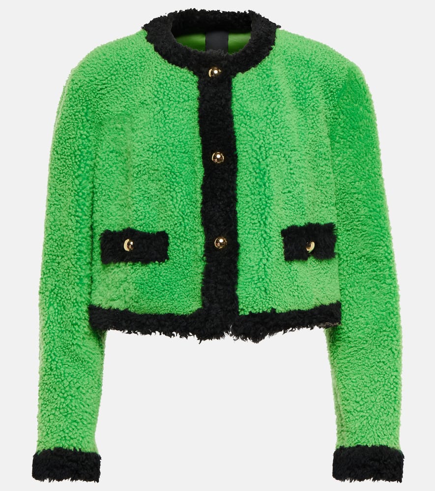 Blancha Cropped shearling jacket