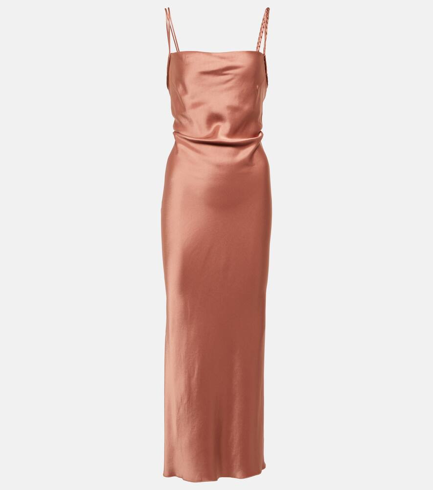 Nanushka Fiore satin midi dress