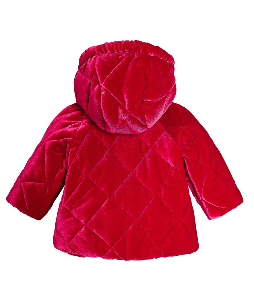  Monnalisa Monnalisa Baby Quilted Velvet Jacket 