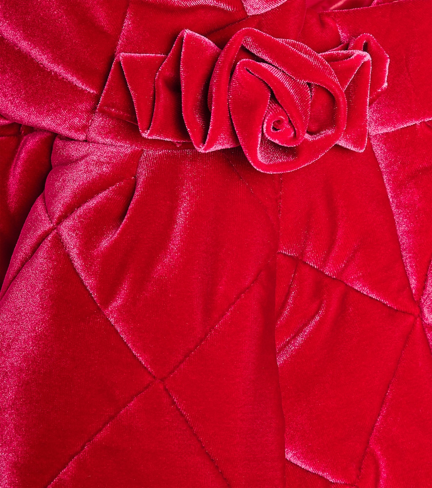 Monnalisa Monnalisa Baby Quilted Velvet Jacket 