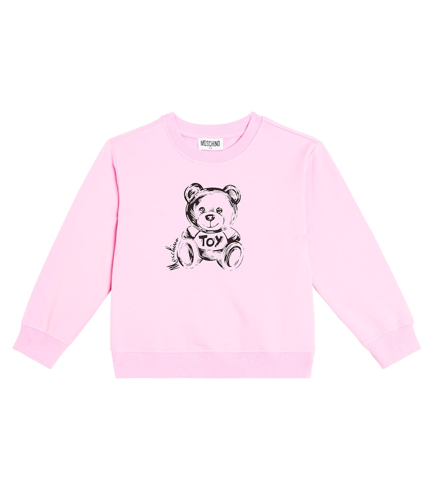Moschino Kids Teddy Bear cotton-blend jersey sweatshirt