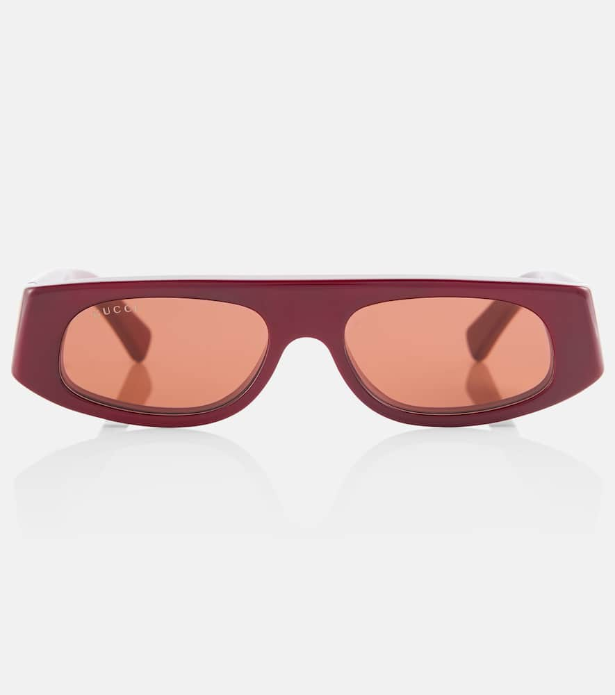 Logo rectangular sunglasses