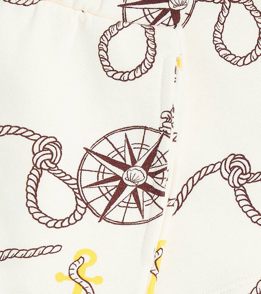 Mini Rodini Nautical Cotton Jersey Shorts In Multicolor