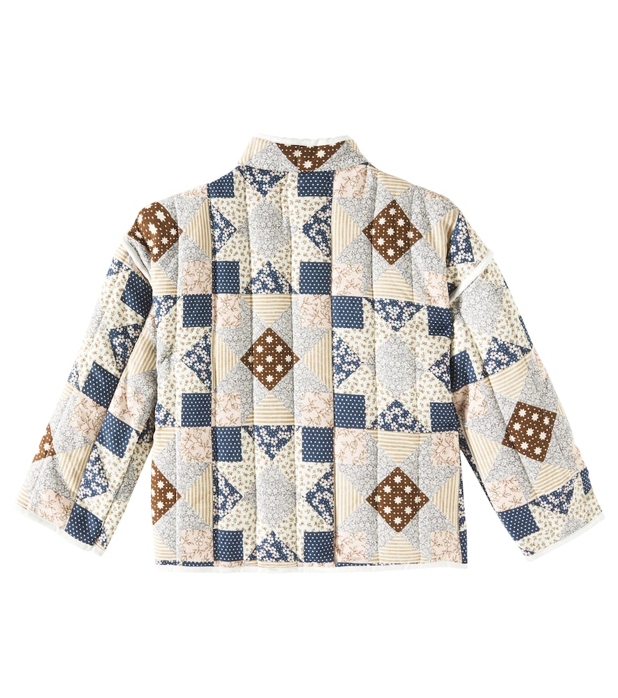  Rylee + Cru Rylee + Cru Quilted Patchwork Linen-blend Jacket 