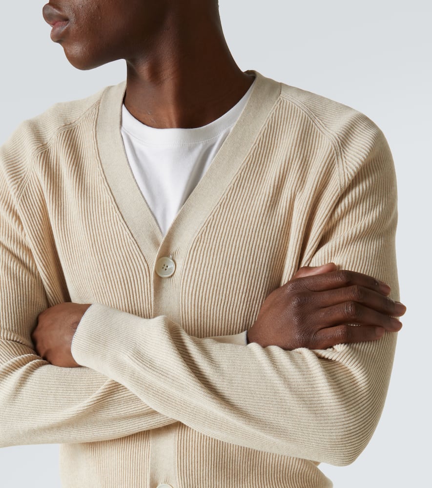 Brunello Cucinelli Cotton Cardigan In Beige