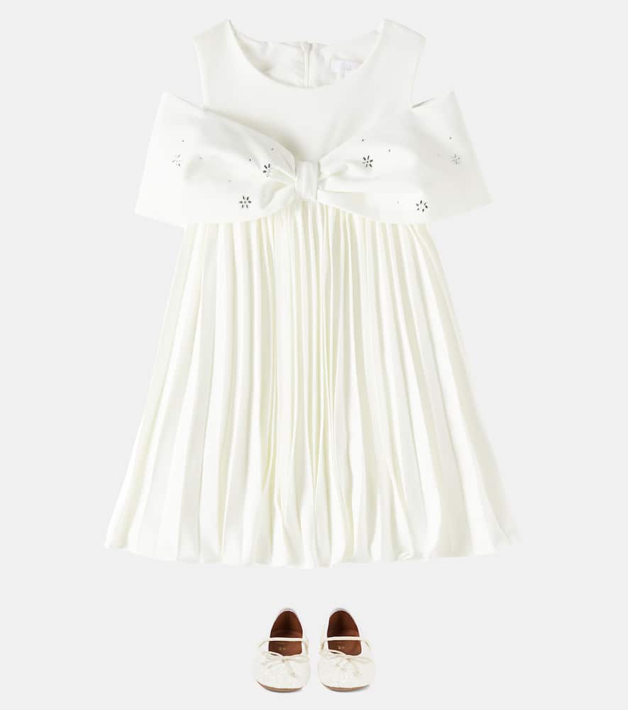 RIVIERA缀饰褶裥连衣裙