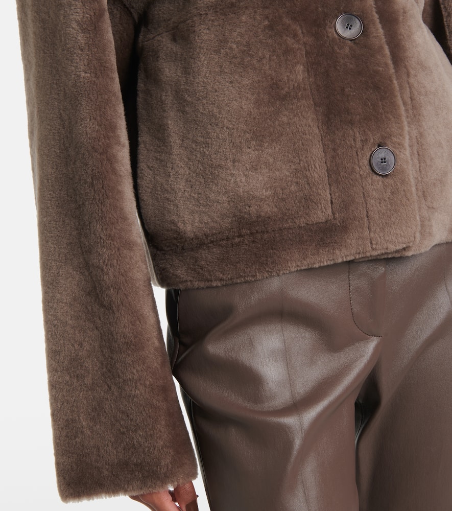 Joseph Reversible Shearling And Leather Jacket In Brown