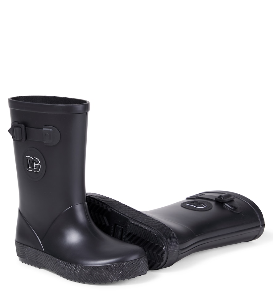  Dolce&gabbana Kids Dolce&gabbana Kids Dg Embellished Rain Boots 
