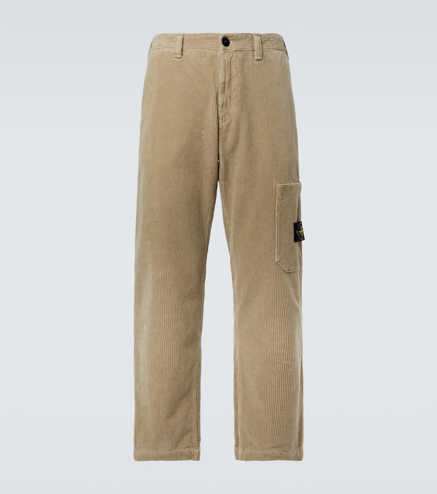 Stone Island Compass Cotton Corduroy Straight Pants