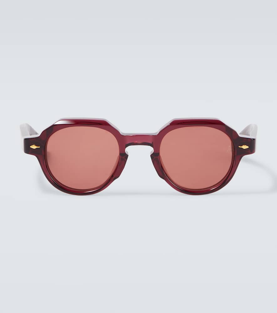Jacques Marie Mage Pontain Round Sunglasses In Red