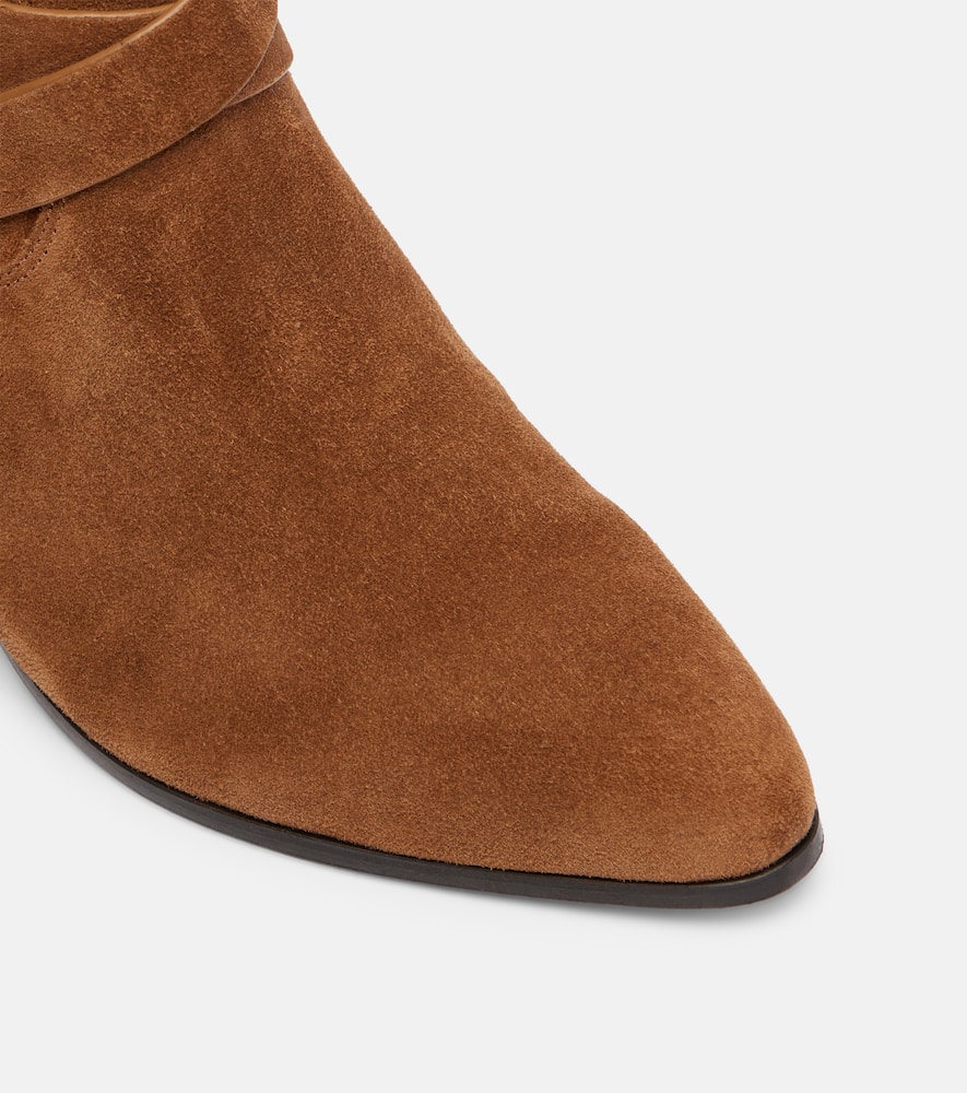 Veronica Beard Ashby 50 Suede Ankle Boots In Brown