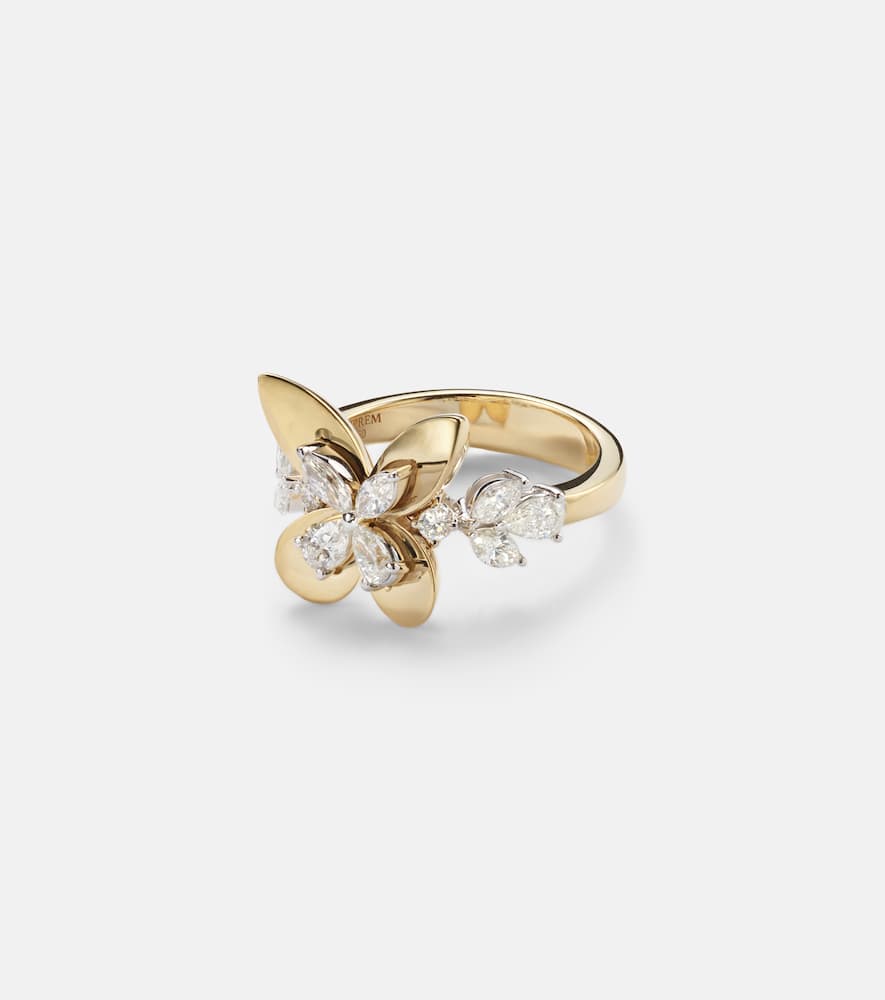 Yeprem Golden Strada 18kt Gold Ring With Diamonds In Gold
