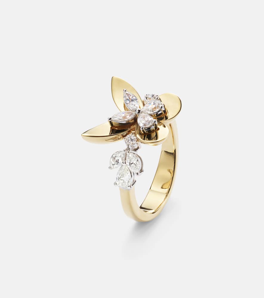 Yeprem Golden Strada 18kt Gold Ring With Diamonds In Gold