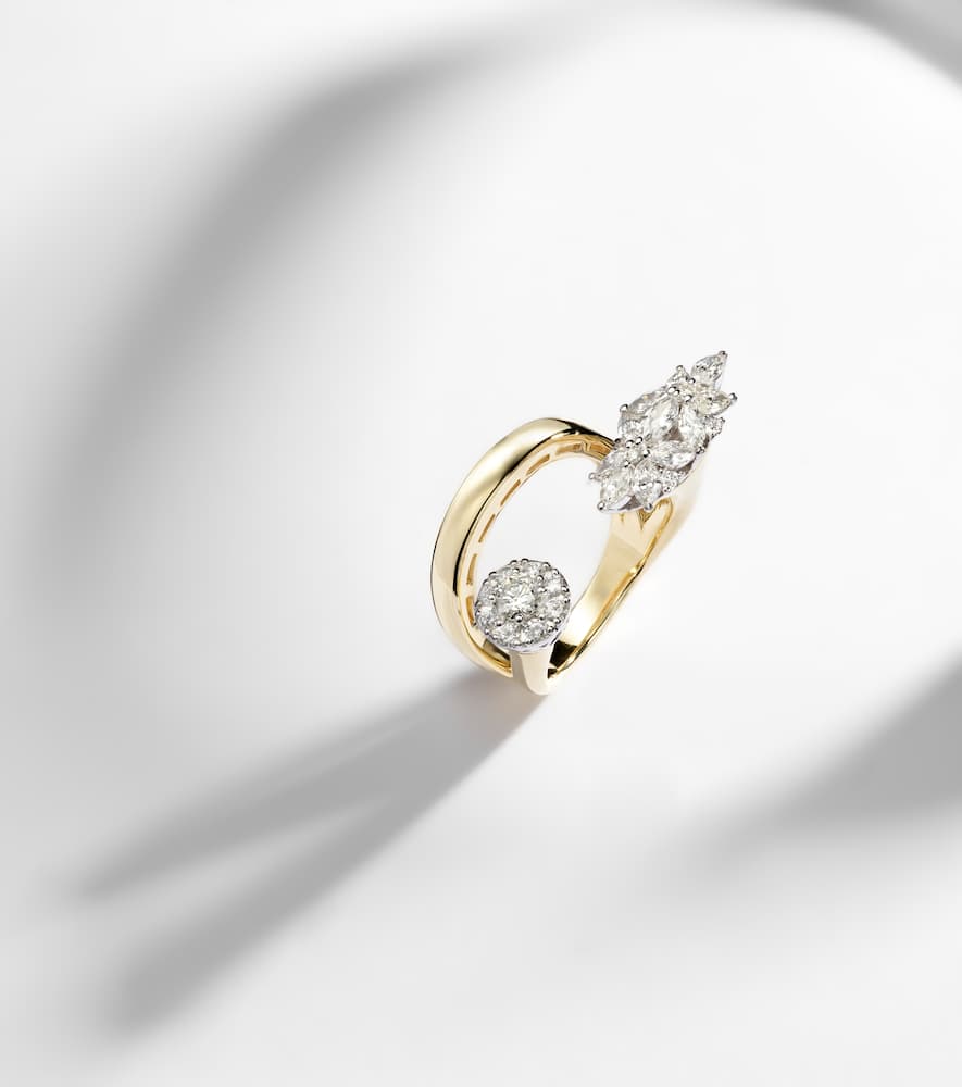 Yeprem Golden Strada 18kt Yellow And White Gold Ring With Diamonds In Gold