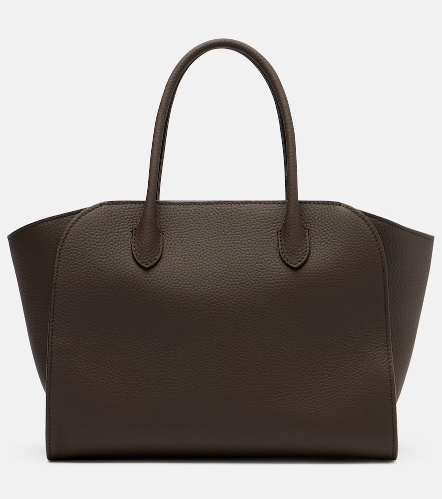 The Row Marlo 12 Leather Tote Bag In Brown