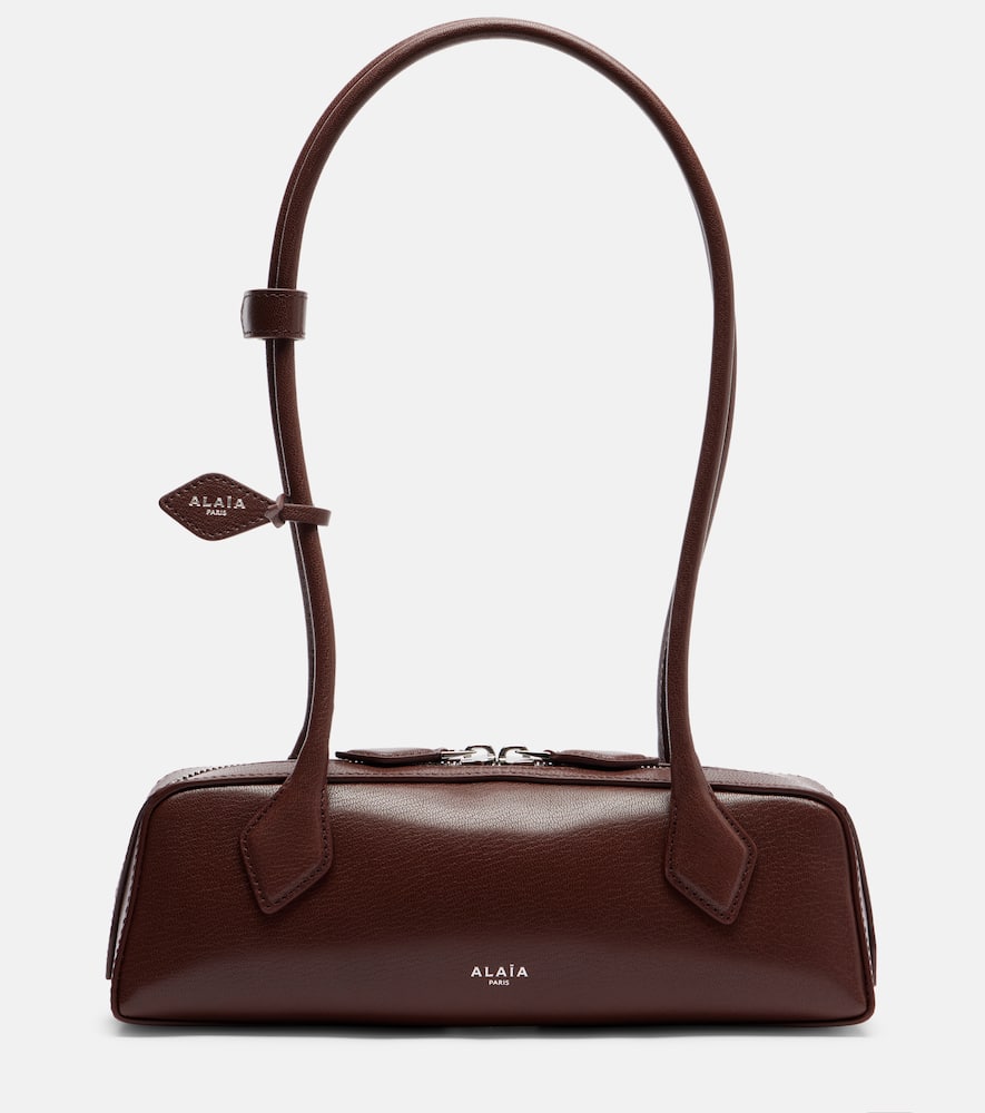Alaïa Le Teckel Small Leather Shoulder Bag In Brown