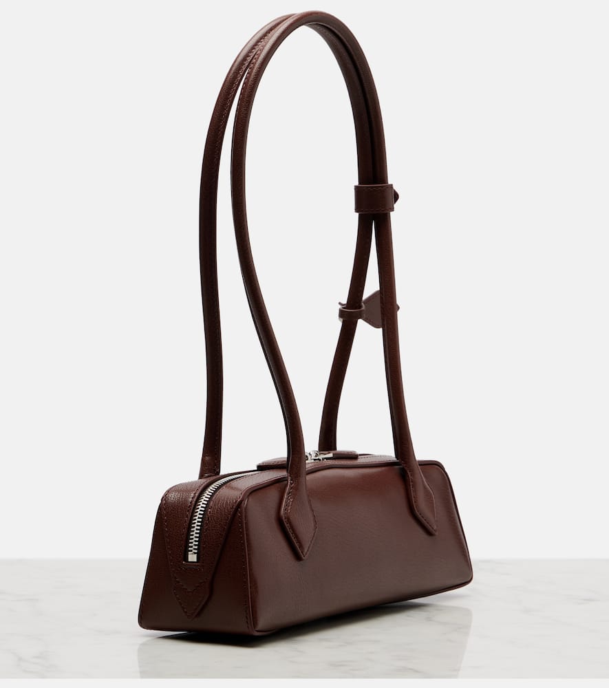 Alaïa Le Teckel Small Leather Shoulder Bag In Brown