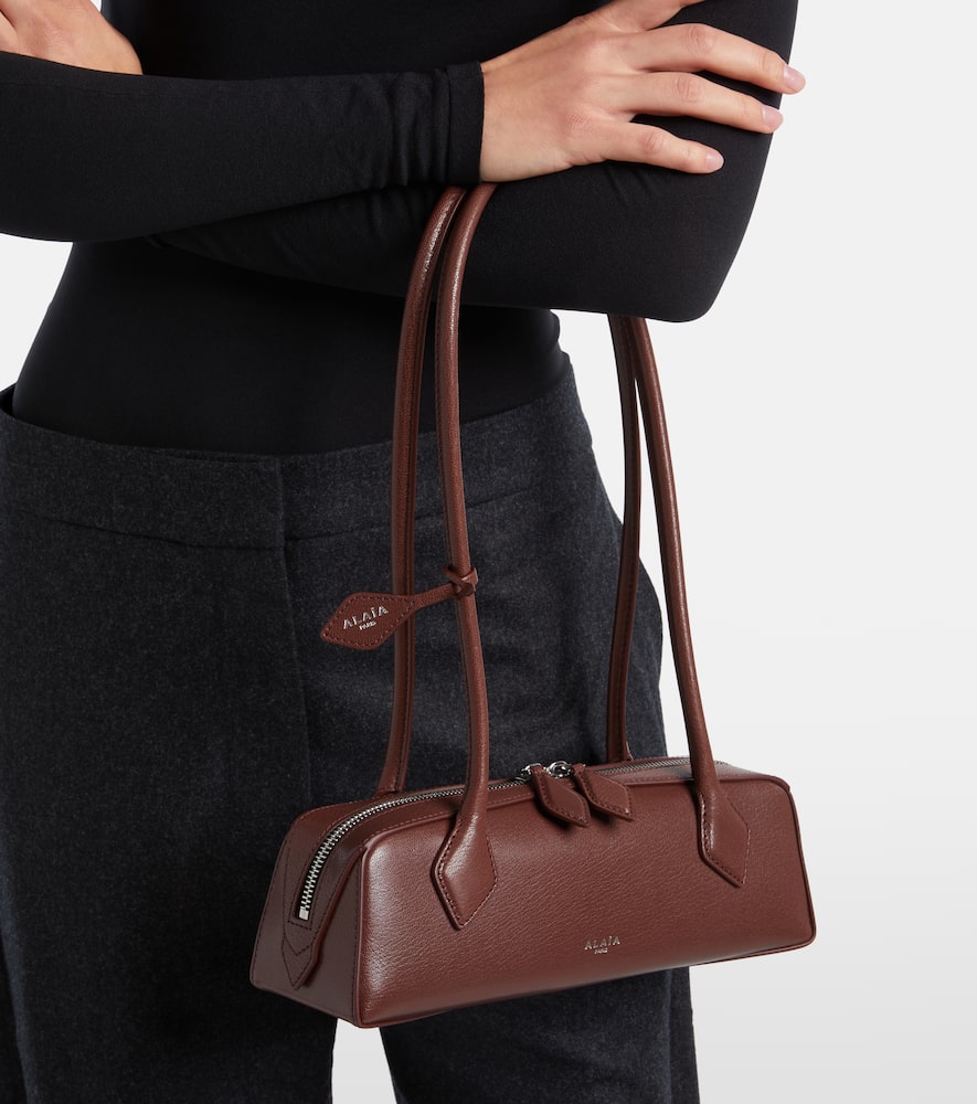 Alaïa Le Teckel Small Leather Shoulder Bag In Brown