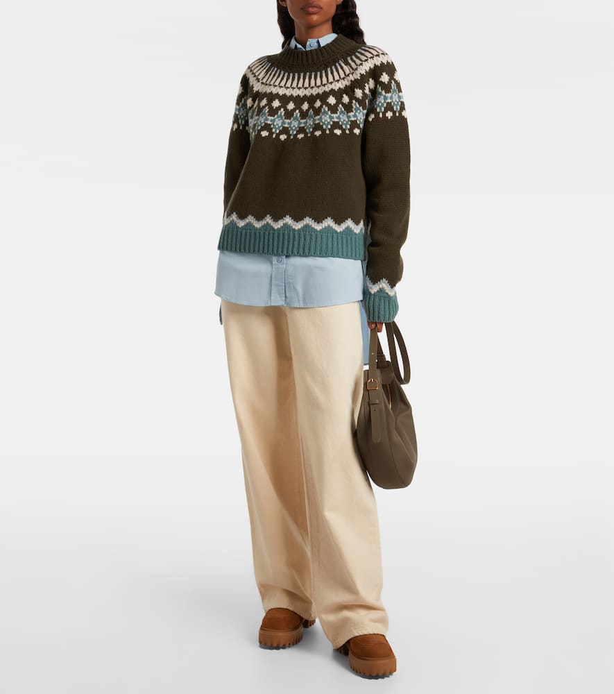 Hogan Shearling-lined Leather Ankle Boots In Brown