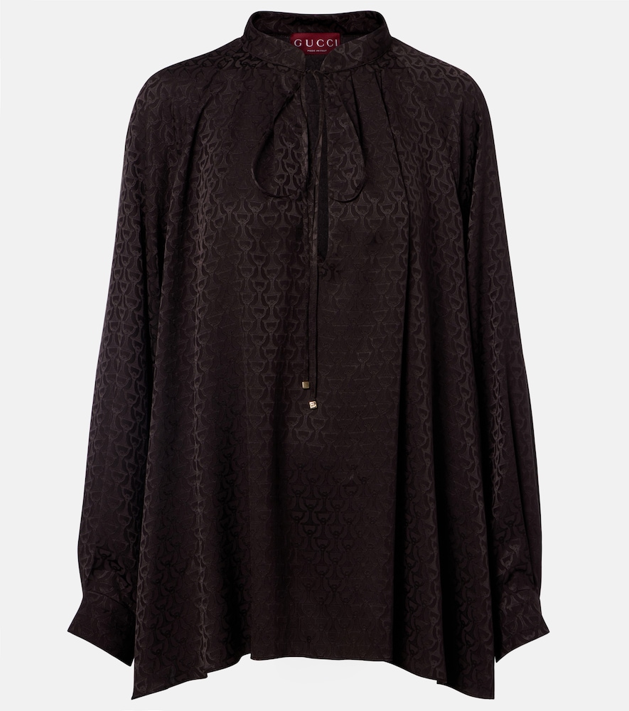 Gucci Printed silk shirt